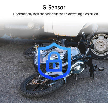 Dual 1080P Motorcycle DVR Full Body Waterproof Moto Camera WiFi GPS Dash Cam Front Rear Driving Video Recorder Black Box