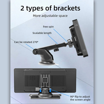 Pionray 11 inches android auto Universal Portable Carplay for Car Screen Car Radio WIFI Video Wireless Carplay Screen for Apple