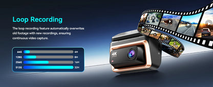 2025 New DDPAI 4K Dash Cam Z60 Pro Support Front and Rear Car Camera SONY STARVIS2 678 Sensor 5GHz Wi-Fi GPS ADAS Car DVR