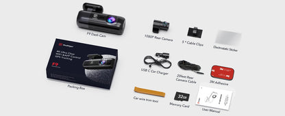 REDTIGER Dash Cam 4K Front and Rear WiFi GPS Car Camera for Parking Mode Car Dvr for Night Vision Car Recorder By App Control