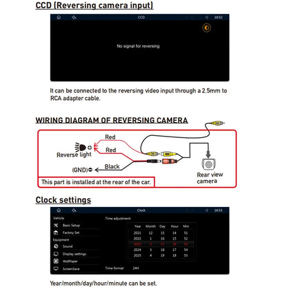 10.26 Inch Portable Wireless Carplay Screen HD Rear Reversing Camera Car Radio DVR MP5 Multimedia Video Player Android Auto