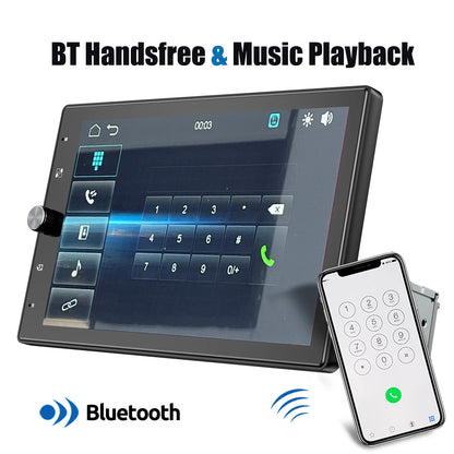 ESSGOO 10.1 Inch Rotatable IPS Touch Screen Single DIN Car Stereo Head Unit Wireless Carplay Android Auto Radio USB AUX TF