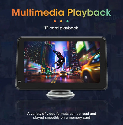 Portable Touch Screen 7inch IPS CarPlay Android Auto Car Radio Multimedia Video Player GPS Navigation  Wifi  Rear View Camera