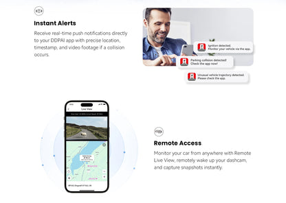 2025 New DDPAI Dash Cam Z50 Pro 4K Car Camera Night Vision 5GHz Wi-Fi GPS ADAS 24H Parking Monitor Support Front and Rear Cam