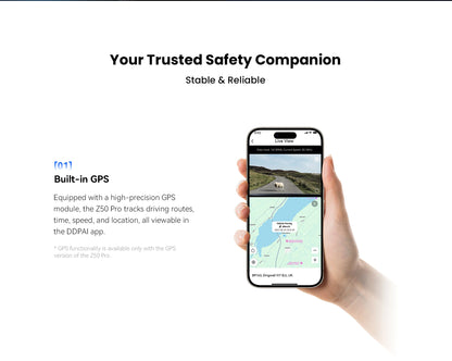 2025 New DDPAI Dash Cam Z50 Pro 4K Car Camera Night Vision 5GHz Wi-Fi GPS ADAS 24H Parking Monitor Support Front and Rear Cam