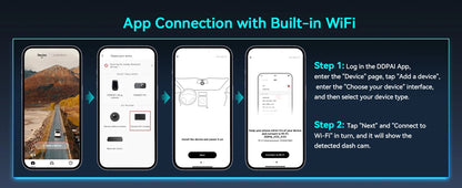 2025 New DDPAI 4K Dash Cam Z60 Pro Support Front and Rear Car Camera SONY STARVIS2 678 Sensor 5GHz Wi-Fi GPS ADAS Car DVR