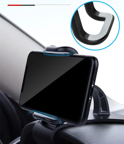 360 Rotatable Car Phone Holder Universal Cell Phone Stands Car Rack Dashboard Support for Auto Grip Mobile Phone Fixed Bracket