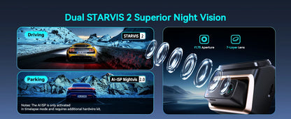 2025 New DDPAI 4K Dash Cam Z60 Pro Support Front and Rear Car Camera SONY STARVIS2 678 Sensor 5GHz Wi-Fi GPS ADAS Car DVR