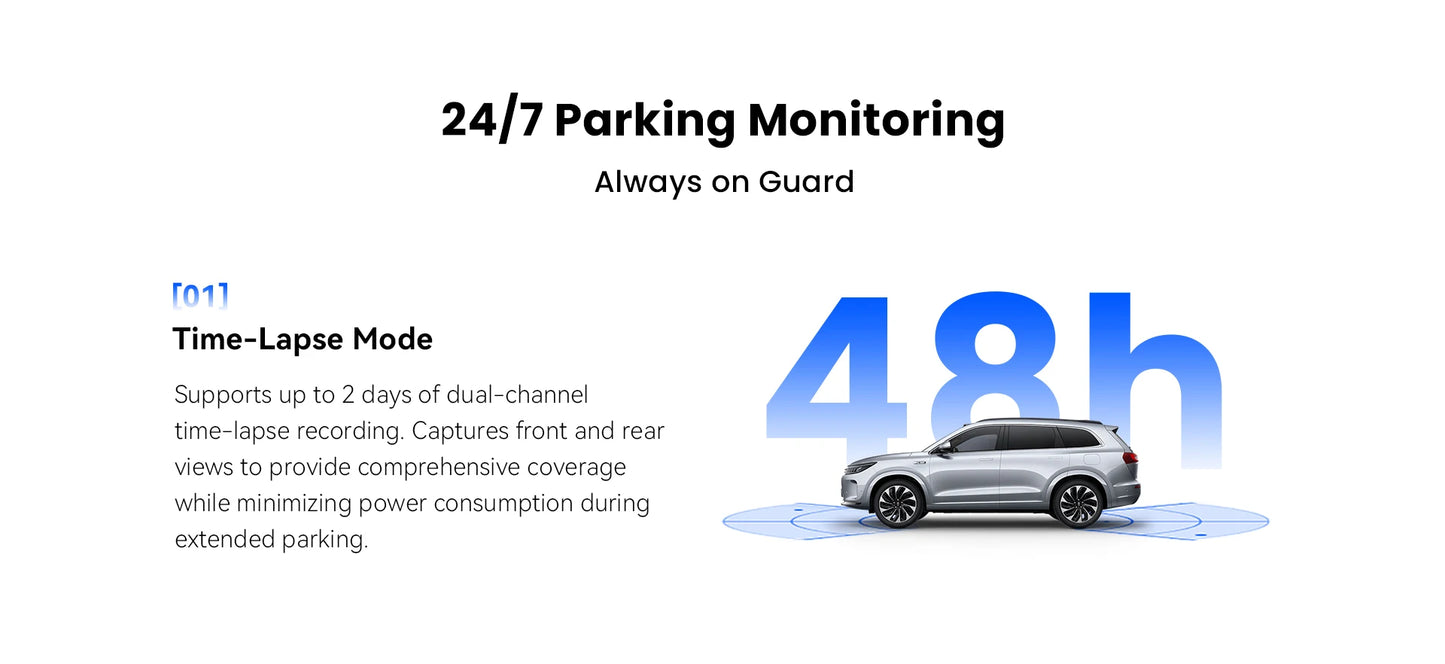 2025 New DDPAI Dash Cam Z50 Pro 4K Car Camera Night Vision 5GHz Wi-Fi GPS ADAS 24H Parking Monitor Support Front and Rear Cam