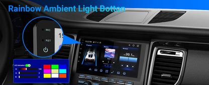 Haudio 9" Wireless Double Din Car Stereo, Car Radio with Apple Carplay & Android Auto/BT 5.4/Backup Camera/Mirror Link/WiFi-6