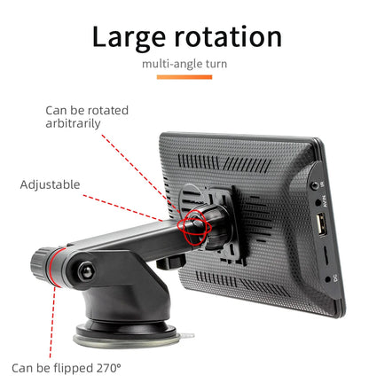 BQCC 7" HD Universal Car MP5 Portable Car Player Wireless Carplay Android Auto Mirrorlink BT USB SD FM transmission car stereo