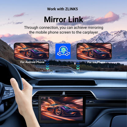 Haudio 9" Wireless Double Din Car Stereo, Car Radio with Apple Carplay & Android Auto/BT 5.4/Backup Camera/Mirror Link/WiFi-6
