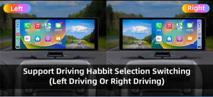 10.26 Inch Portable Wireless Carplay Screen HD Rear Reversing Camera Car Radio DVR MP5 Multimedia Video Player Android Auto