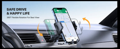 Car Phone Holder Phone Holders for Your Car with Metal Hook Clip Air Vent Cell Phone Stand Car Mount Universal