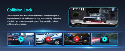 2025 New DDPAI 4K Dash Cam Z60 Pro Support Front and Rear Car Camera SONY STARVIS2 678 Sensor 5GHz Wi-Fi GPS ADAS Car DVR