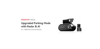 DDPAI Dash Cam N5 Dual Front and Rear 4K Ultra HD Resolution Dash Camera NightVIS ADAS GPS Auto record