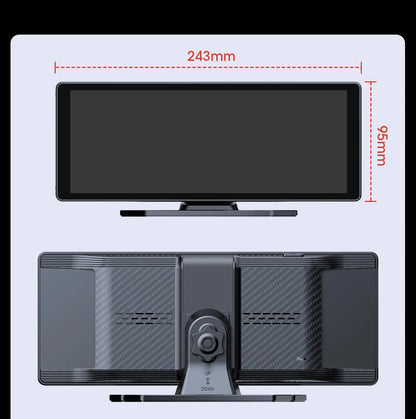 10.26 Inch Portable Wireless Carplay Screen HD Rear Reversing Camera Car Radio DVR MP5 Multimedia Video Player Android Auto