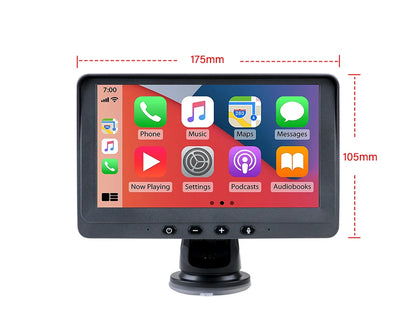 10.26 Inch Portable Wireless Carplay Screen HD Rear Reversing Camera Car Radio DVR MP5 Multimedia Video Player Android Auto