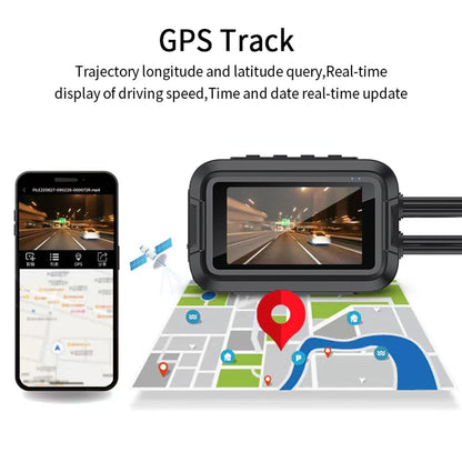 Dual 1080P Motorcycle DVR Full Body Waterproof Moto Camera WiFi GPS Dash Cam Front Rear Driving Video Recorder Black Box