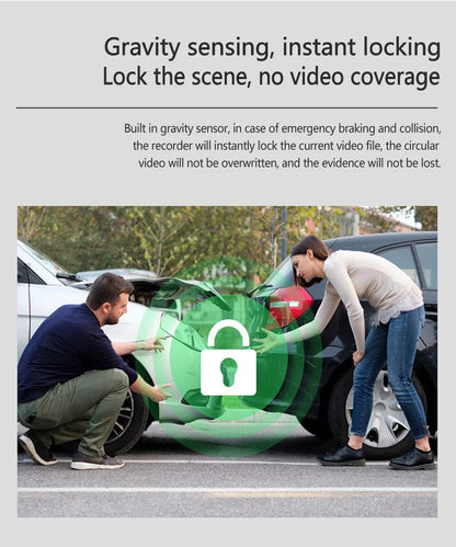 10-inch for Car Touch Screen Video Recorder Rearview mirror Dash Cam Front and Rear Camera Mirror DVR （Rear camera optional）