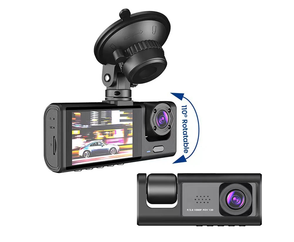 1080P Car Dvr 2/3 Camra Dash Cam for Cars Camera for Vehicle Recorder Video Front Optional Rear Camera  Night Vision Dashcam