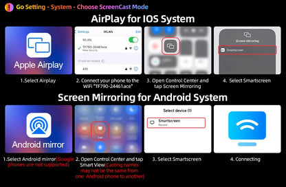 10.26 Inch Portable Wireless Carplay Screen HD Rear Reversing Camera Car Radio DVR MP5 Multimedia Video Player Android Auto